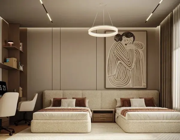 Ivory Modular Low-profile Living Room Seating