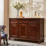 Dark-tone Three-door Framed Sideboard