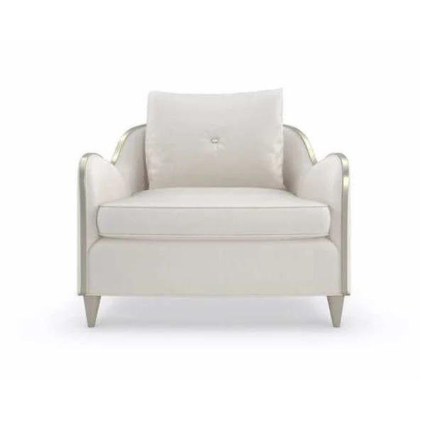 Ivory Square Upholstered Lounge Chair