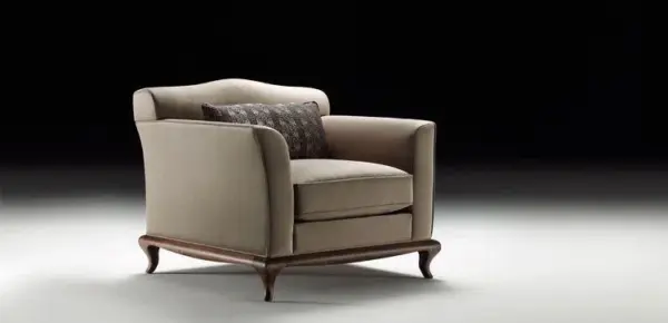 Grey Square Framed Lounge Chair