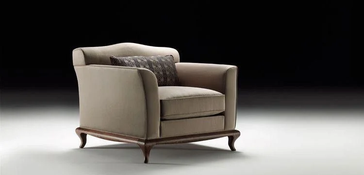 Grey Square Framed Lounge Chair