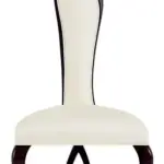 Ivory Loop-detail High-back Dining Chair