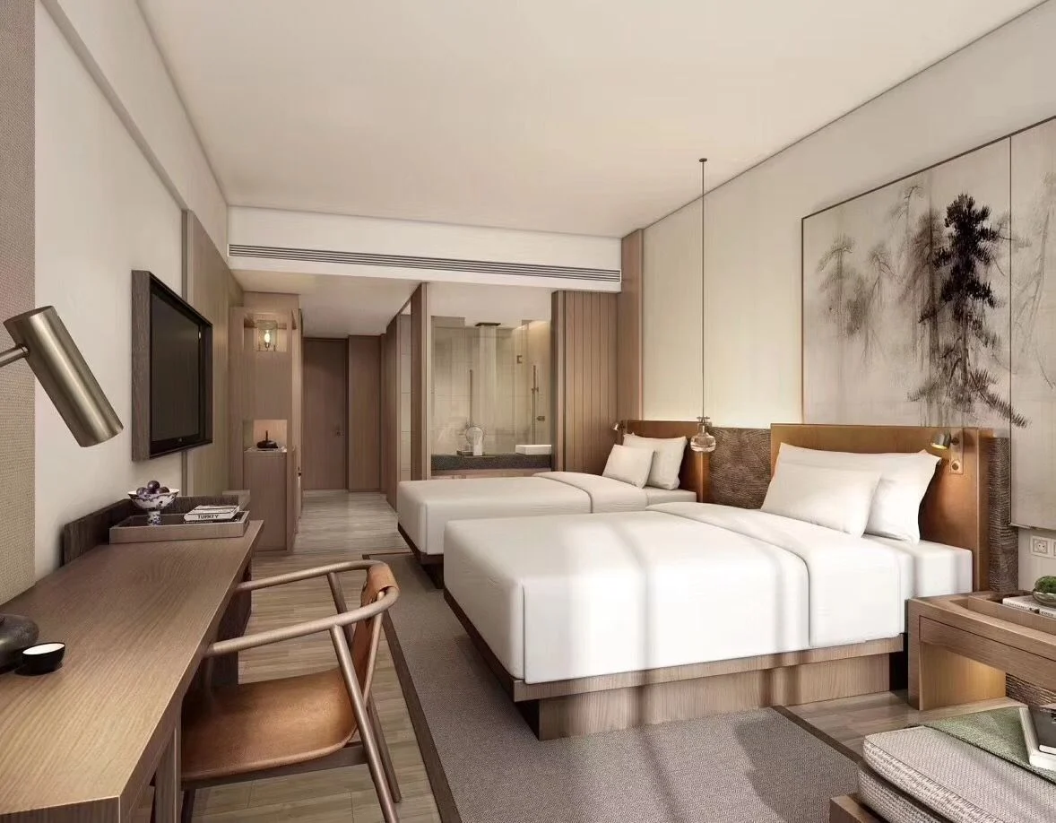 Ivory Twin-room Framed Bed