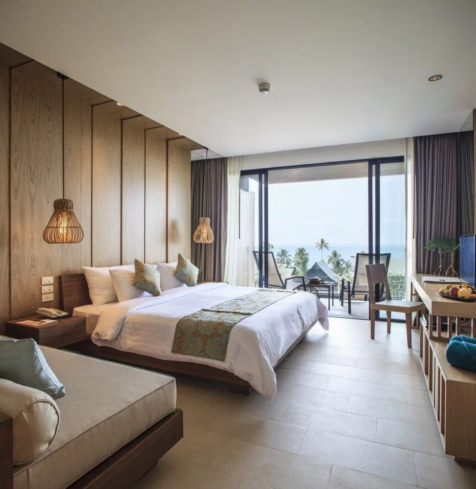 Brown Framed Upholstered Bed