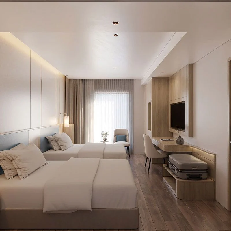 Ivory Twin-room Low-profile Bed