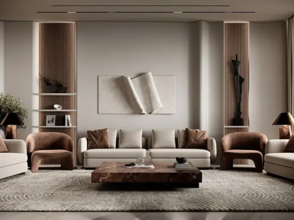 Grey Square Modular Living Room Seating