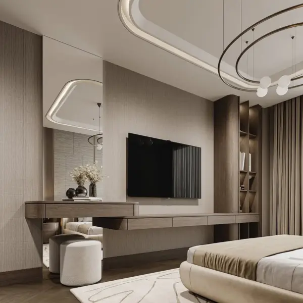 Grey Linear Low-profile TV Cabinet
