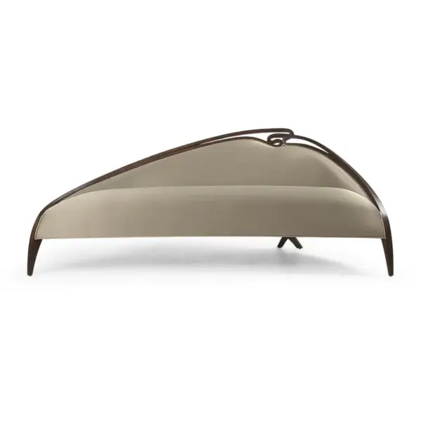 Ivory Dark-tone Arched Chaise Longue