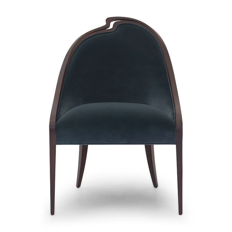 Black Arched Dark-tone Lounge Chair