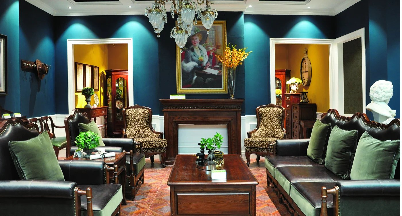Green Dark-tone Framed Sofa