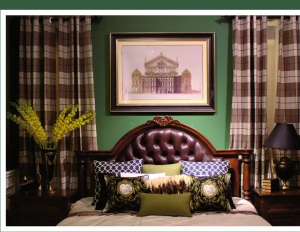 Dark-tone Button-tufted Arched Bed