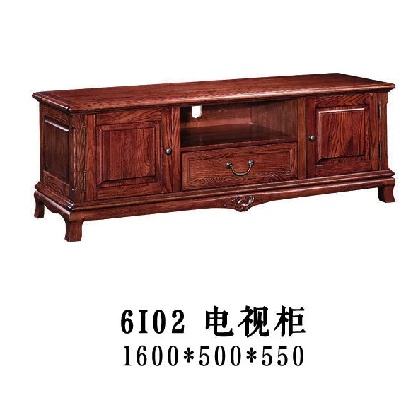 Dark-tone Two-door Low-profile TV Cabinet