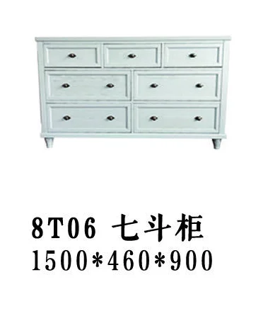 White Drawer Wide Chest of Drawers