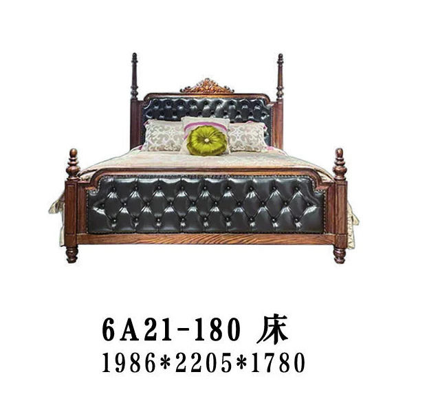 Black Button-tufted Finial-detail Bed