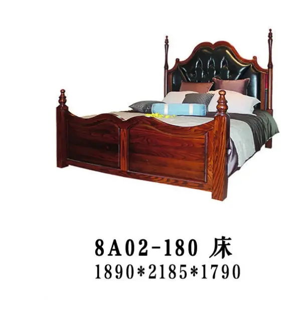 Green Button-tufted Finial-detail Bed