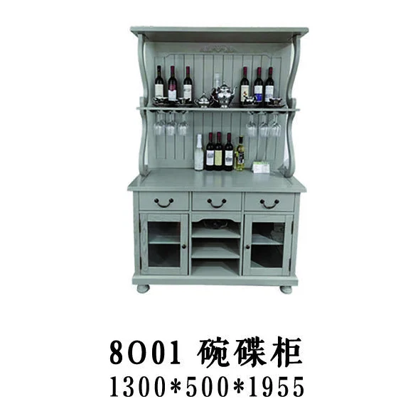 Grey Open-shelf Storage-detail Sideboard