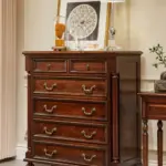 Dark-tone Drawer Tall Chest of Drawers