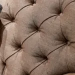 Brown Square Upholstered Sofa