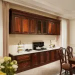 Dark-tone Panelled Storage-detail Sideboard